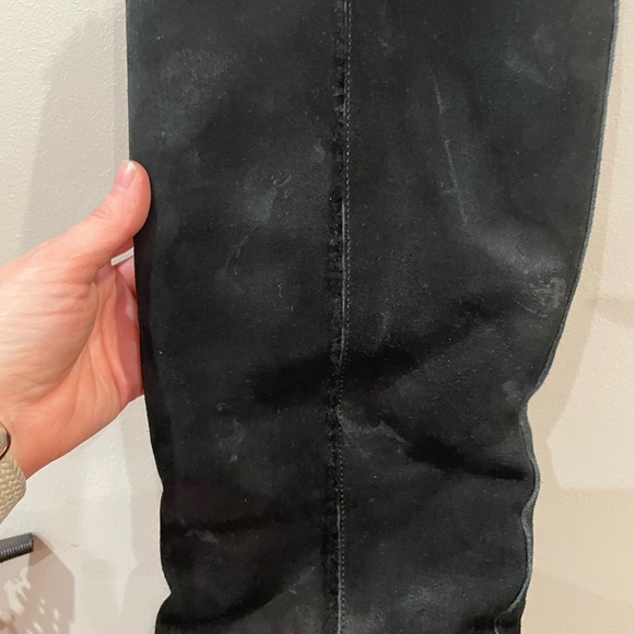 Ugg‎ Black Kasen Black Suded Tall 3” Heel Boots Size 10 - Picture 10 of 10